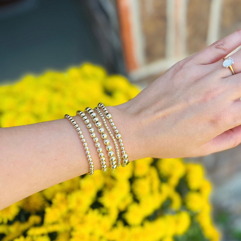 14K Gold Filled 4MM Bracelet - Dixie Rose