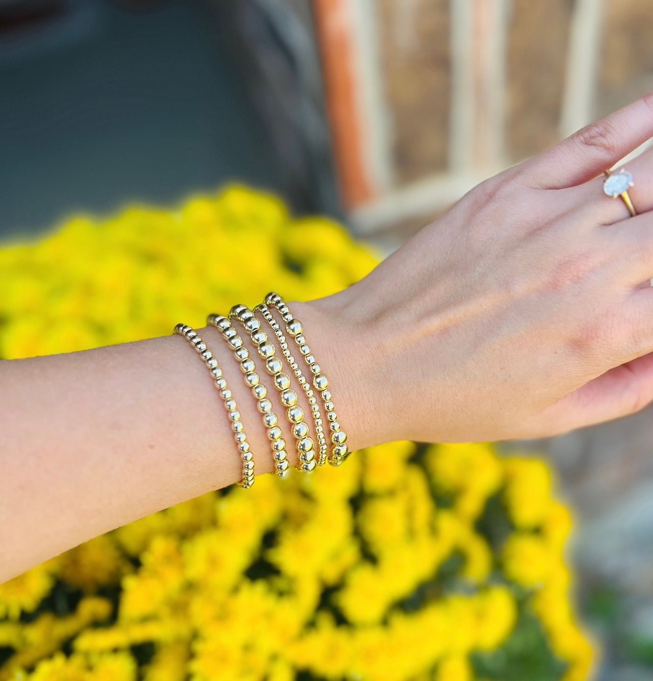 14K Gold Filled 4MM Bracelet - Dixie Rose