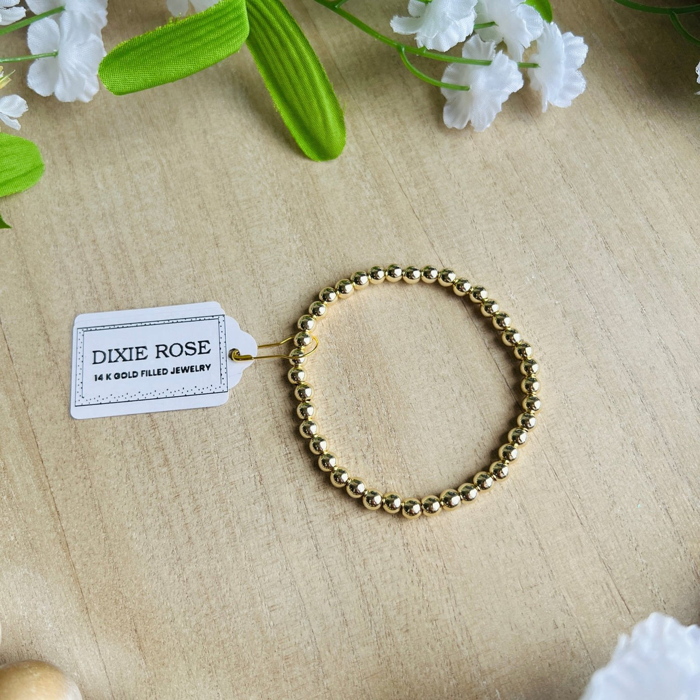 14K Gold Filled 5MM Bracelet - Dixie Rose