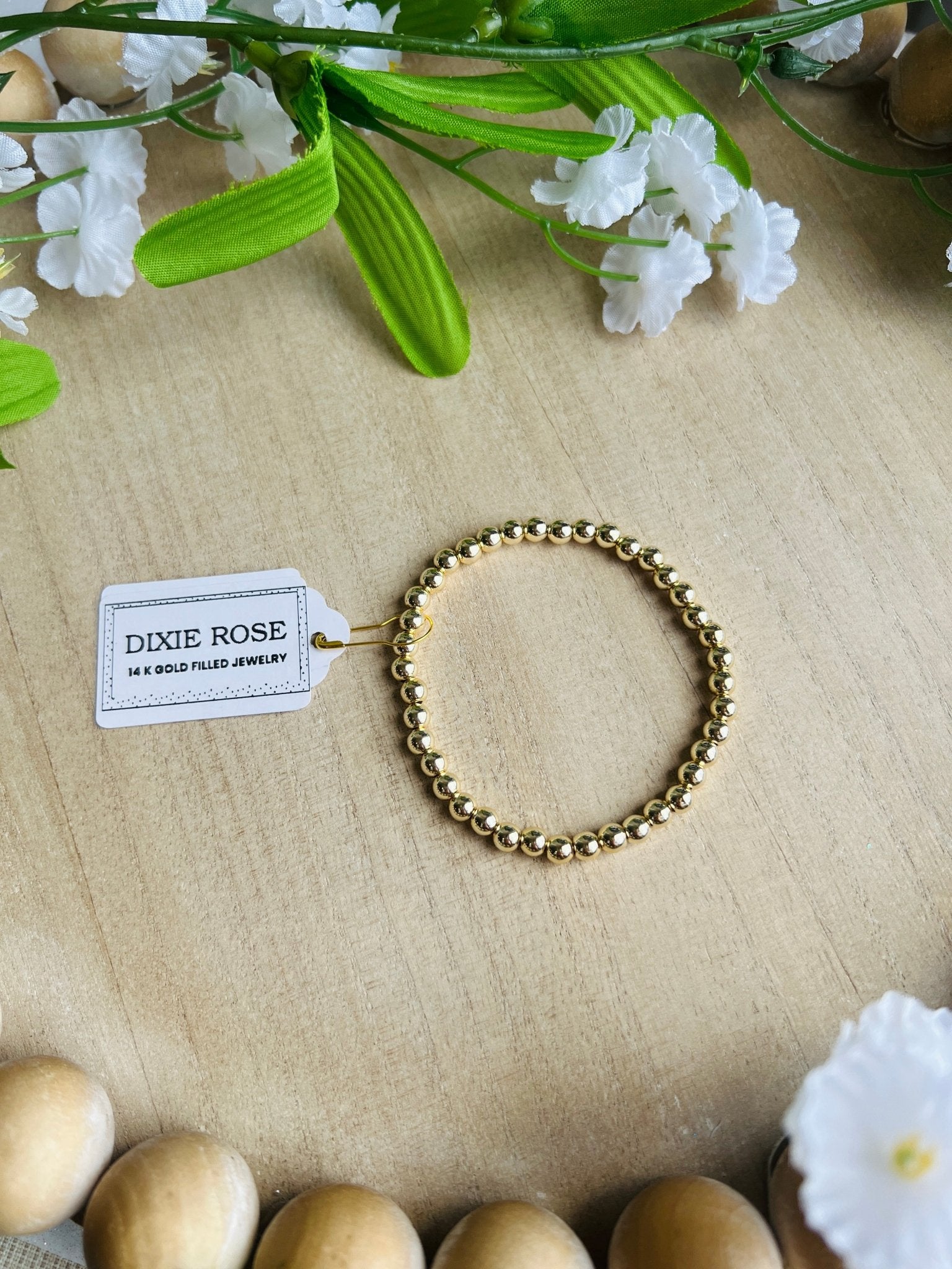 14K Gold Filled 5MM Bracelet - Dixie Rose