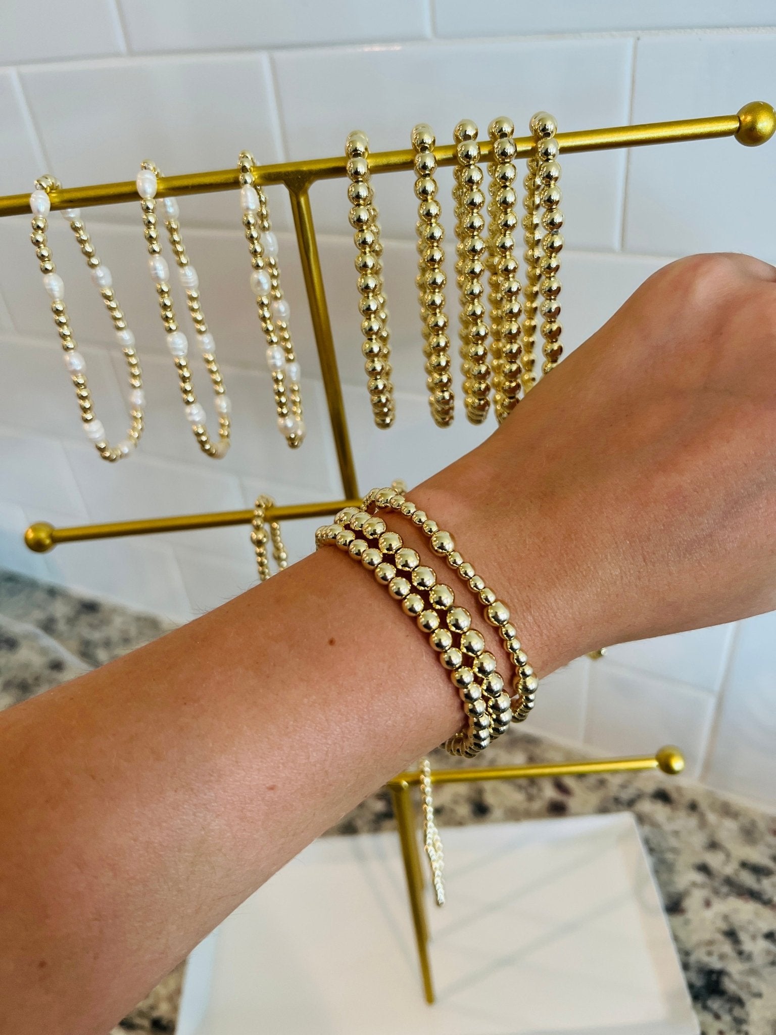 14K Gold Filled 6MM Bracelet - Dixie Rose