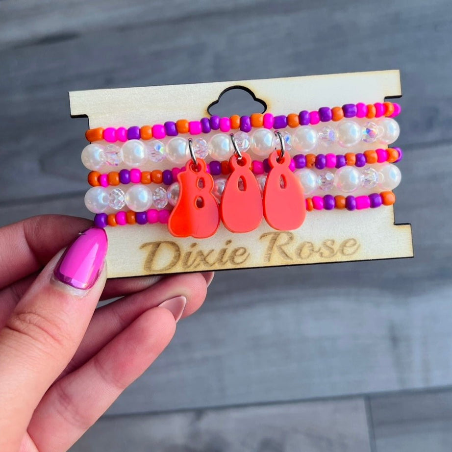 Boo Charm Bracelet Stack - Dixie Rose