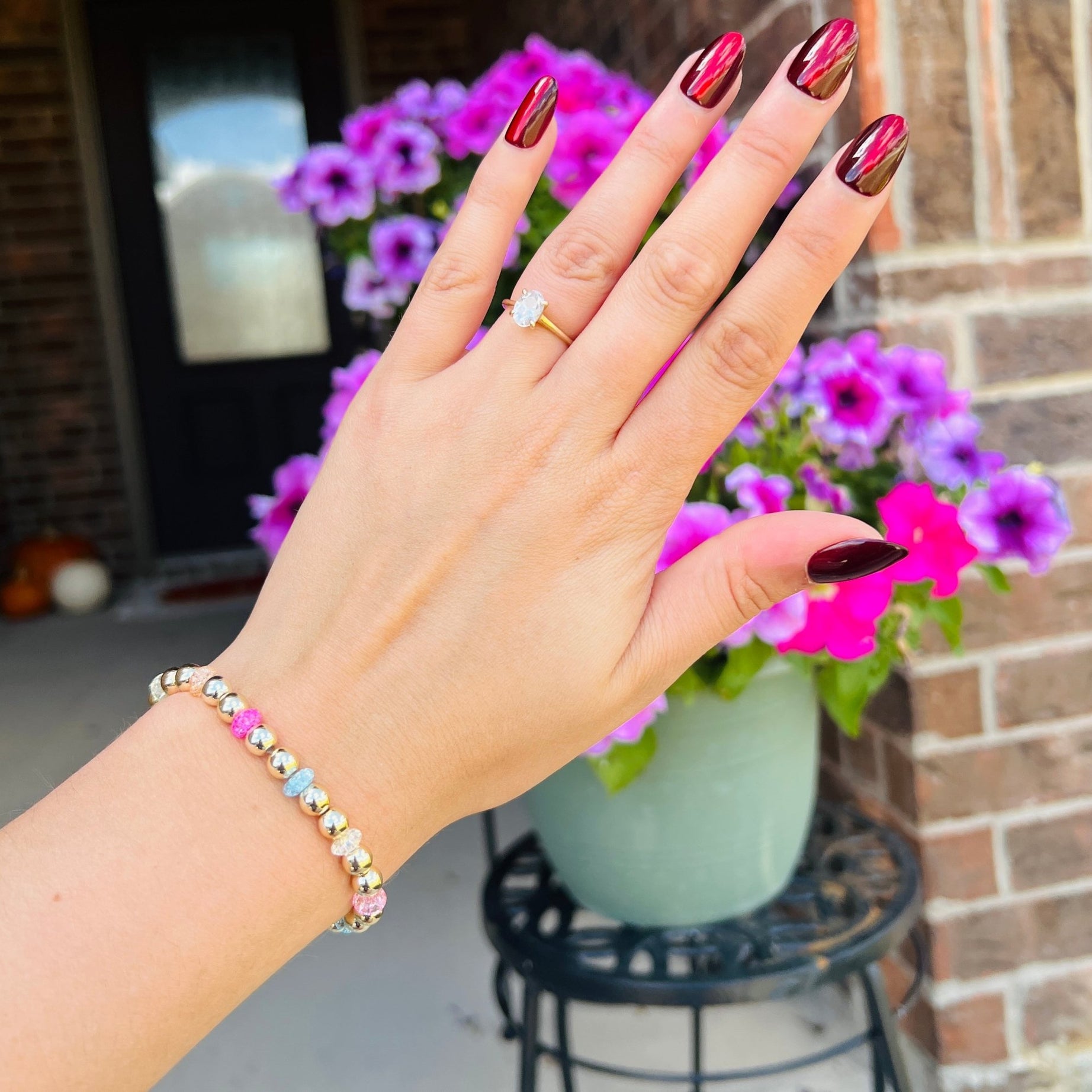 Colorful Gold Bracelet - Dixie Rose