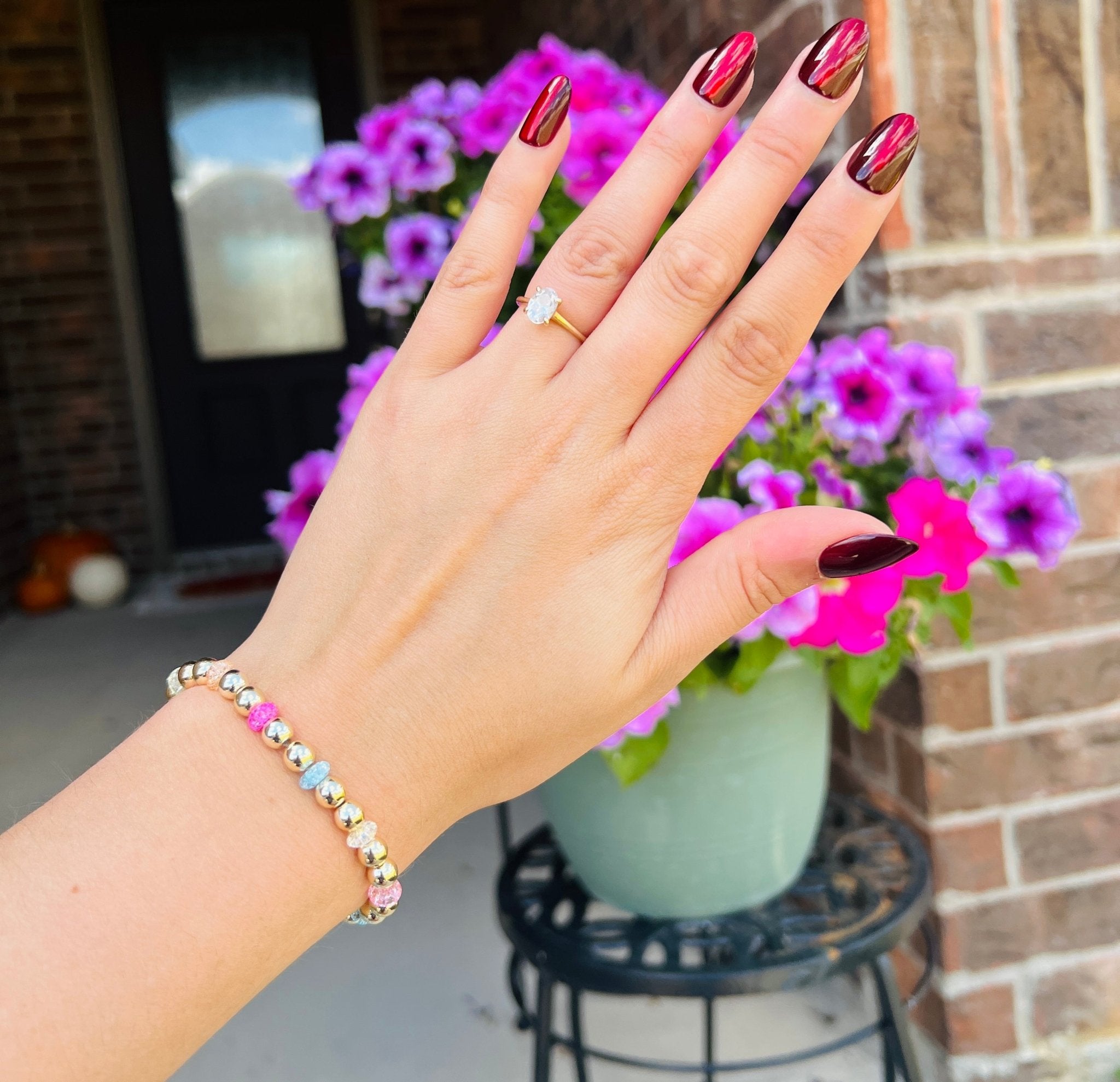 Colorful Gold Bracelet - Dixie Rose