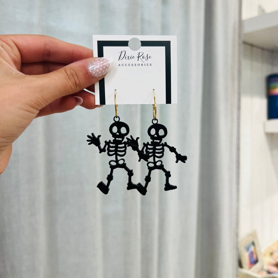 Dancing Skeleton Earrings - Dixie Rose