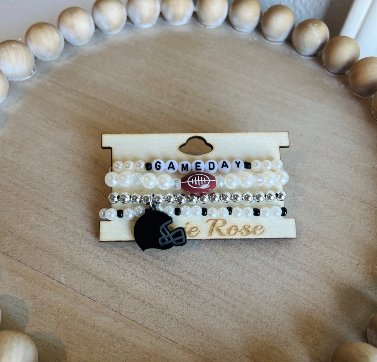 Gameday Helmet Charm Bracelet Stack - Dixie Rose