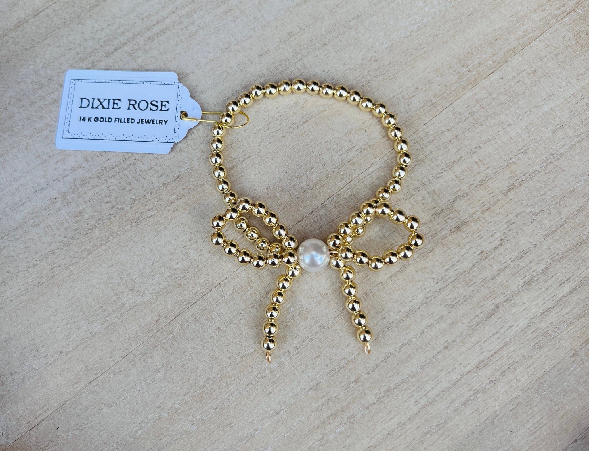 Gold Bow Bracelet - Dixie Rose