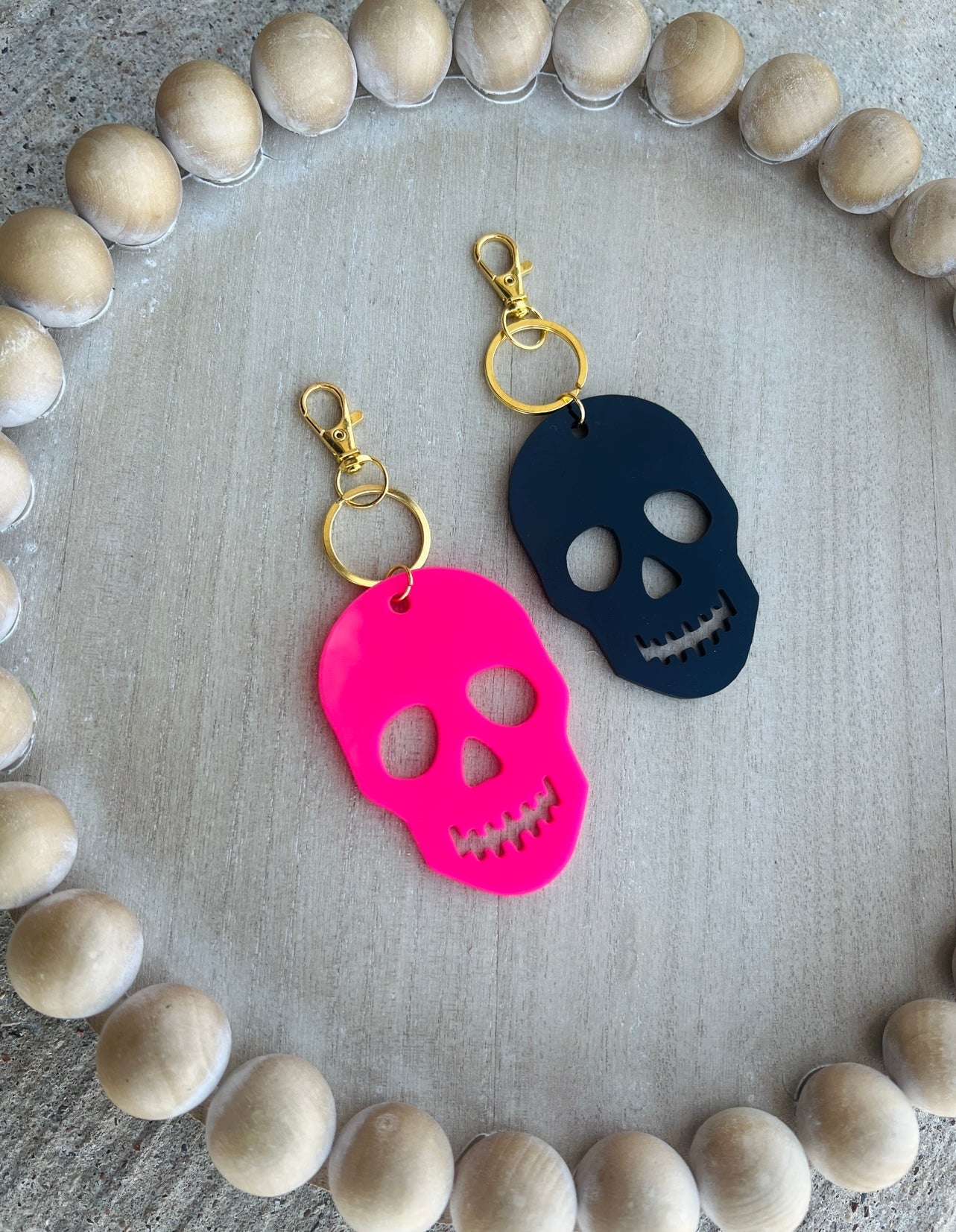 Skull Keychains - Dixie Rose